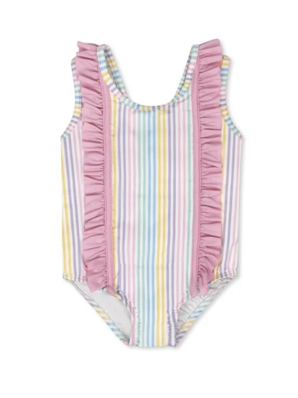 Lullaby Set Molly Swimsuit Petunia Pinstripe Pastel one piece size 12 months